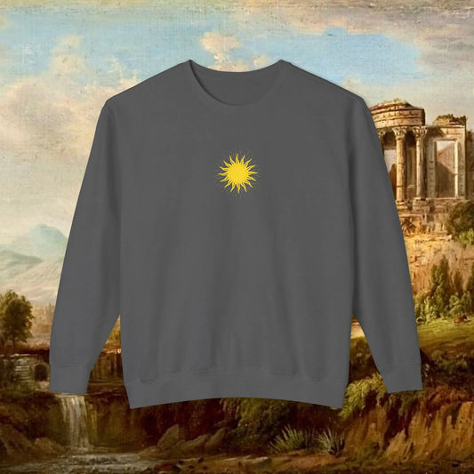 Sunrise pillars of Hercules crew neck Printify