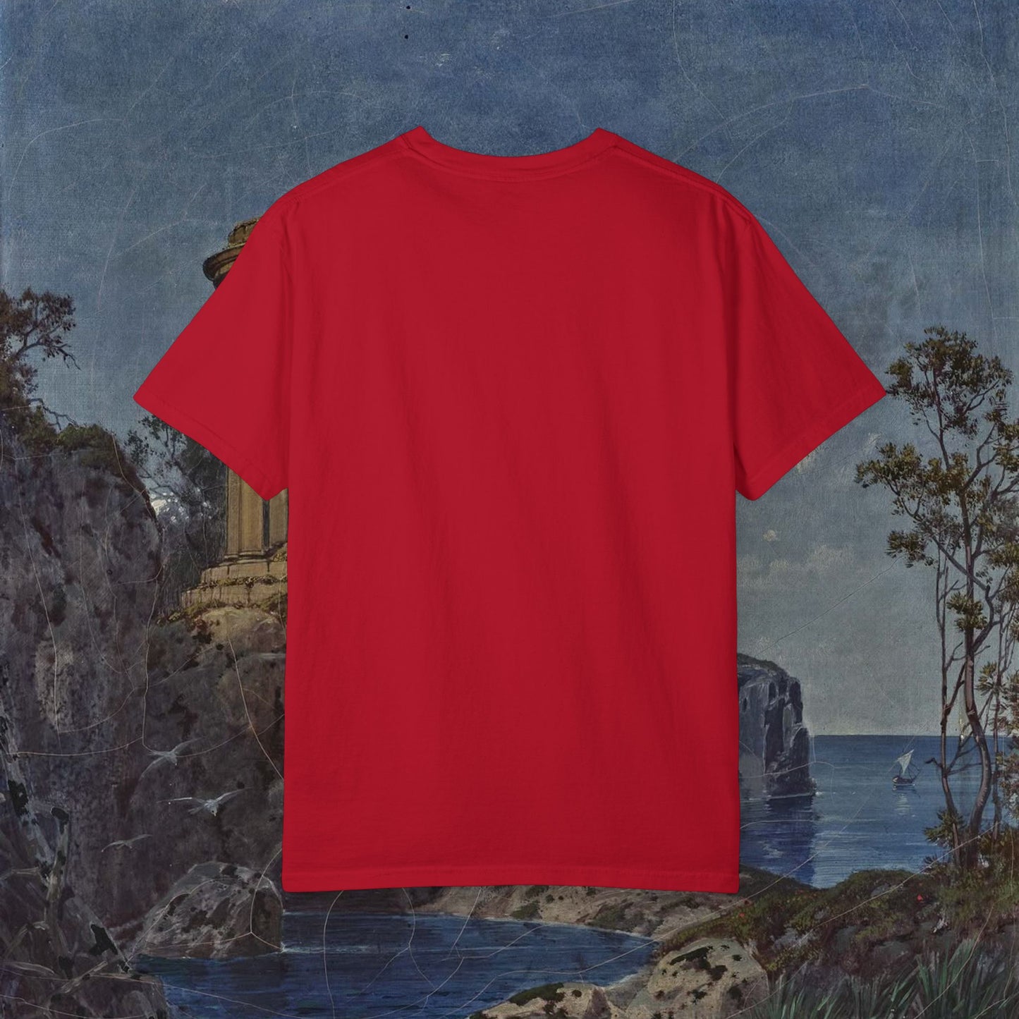 Vitality Sunrise Embroidered T-Shirt Printify