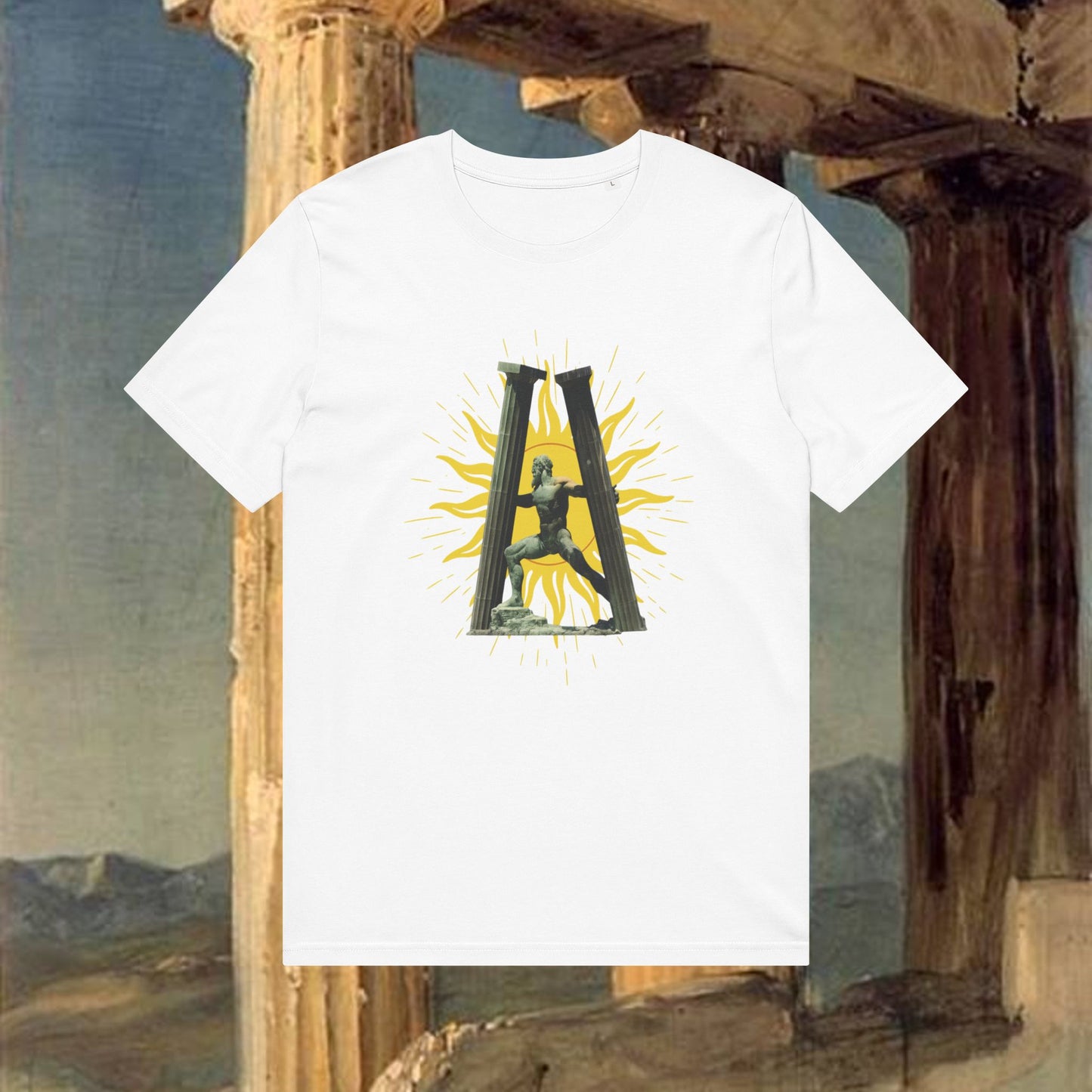 Sunrise Pillars of Hercules T-Shirt — Graphic Tee